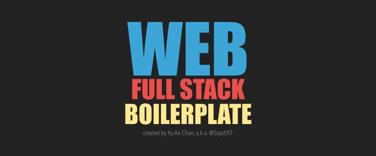 Web Full Stack Boilerplate project