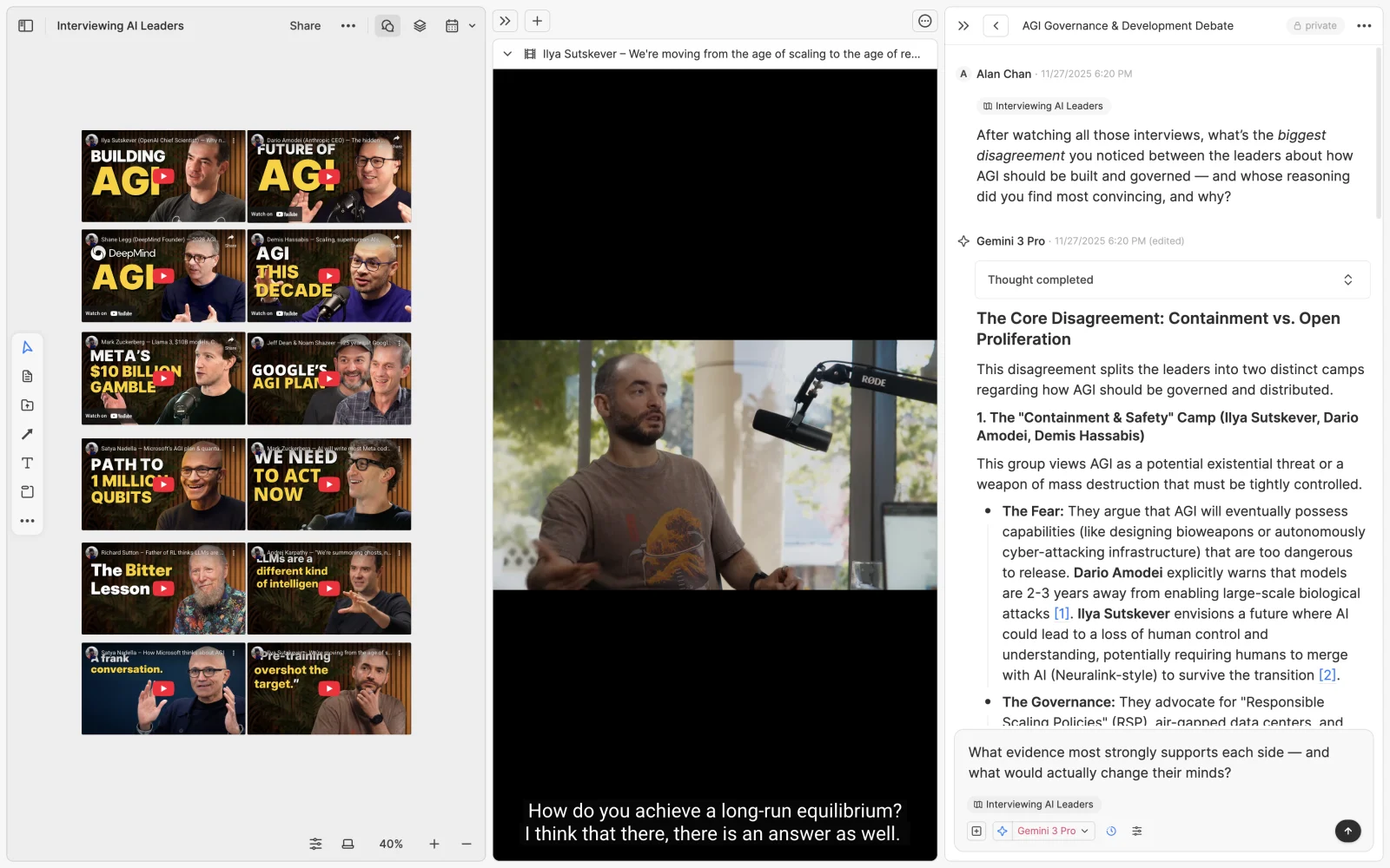 AI leader interviews and comparative discussion